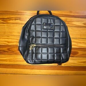 London fog Black Quilted Backpack